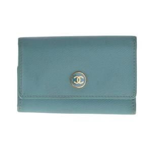 Chanel 6 Key Case Light Blue